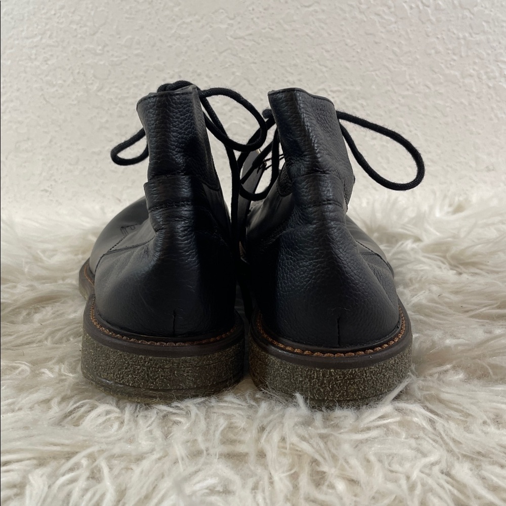ARTURO CALLE Classic Leather Black High Top Lace Up Boots Size 41 NEW - Picture 4 of 13